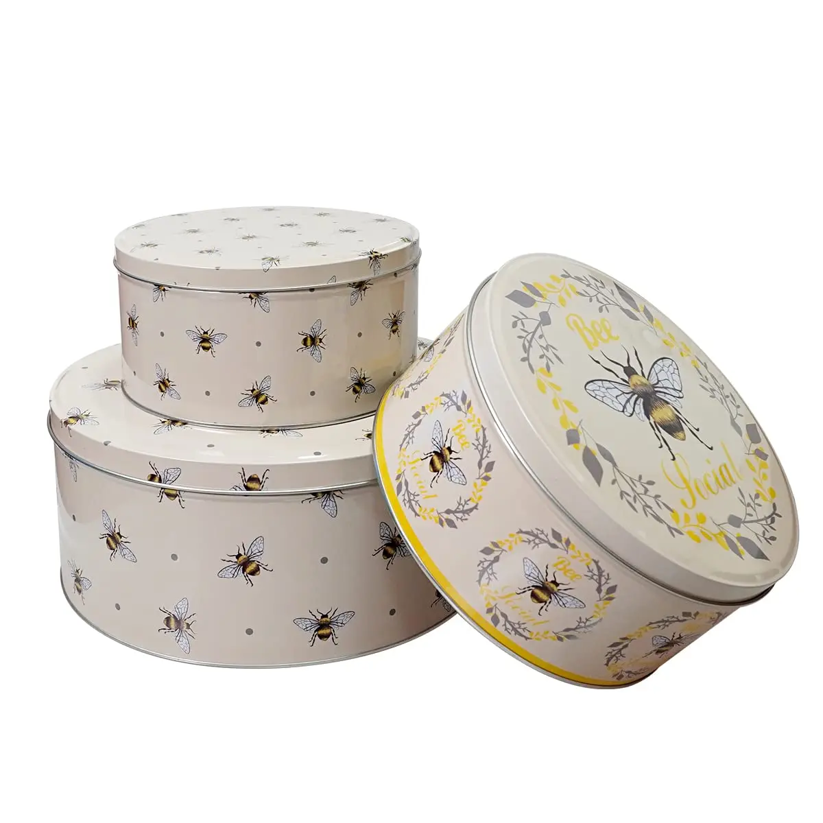 High Quality Custom Cookie Tins Round Metal Can For Cookies Storage Christmas Tin Box For Gift Candy Cookie Tin Box Package