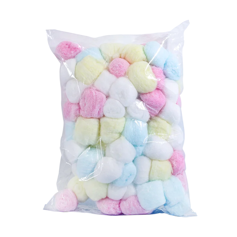 Wholesale Factory 100% Pure Organic Oem Colored Stuffing cotton balls