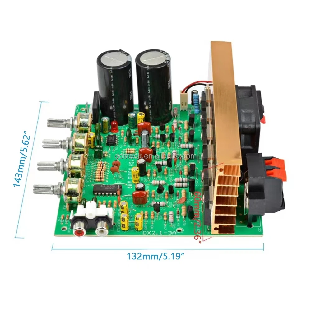 Audio Amplifier Board 2.1 Channel 240W High Power Subwoofer Amplifier Circuit Board AMP Dual AC18-24V Home Theater