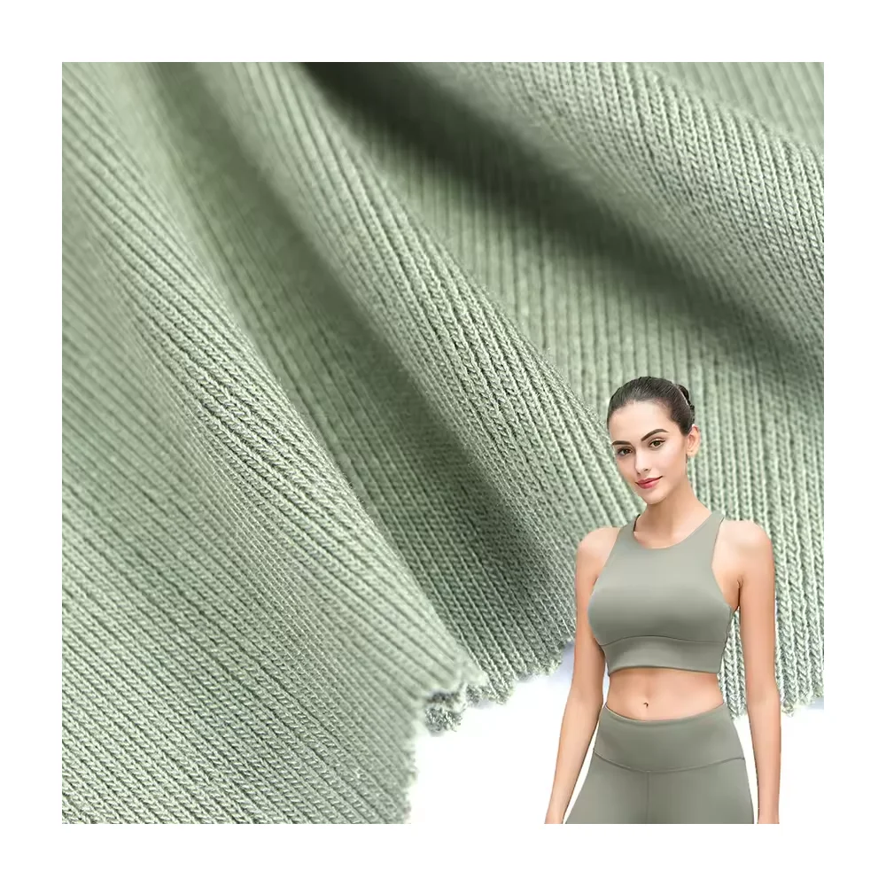 Custom-Made 4-Way Stretch Jacquard Fabric Polyester Spandex Suede for Sweatshirts Memory Feature with Plain Pattern Design