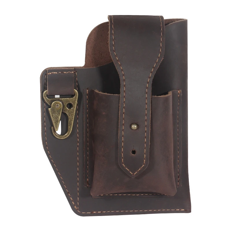 Custom Cowhide Tactical Waist Belt Phone Pouch key case Military Tactical Waist Belt Bag