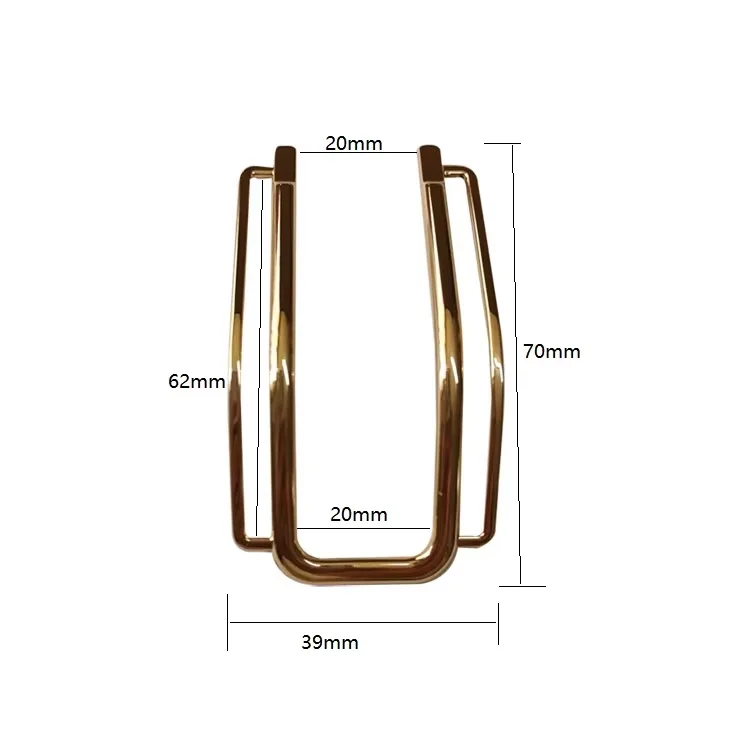 Nickle free bikini swimwear lemon gold color U buckles clasps