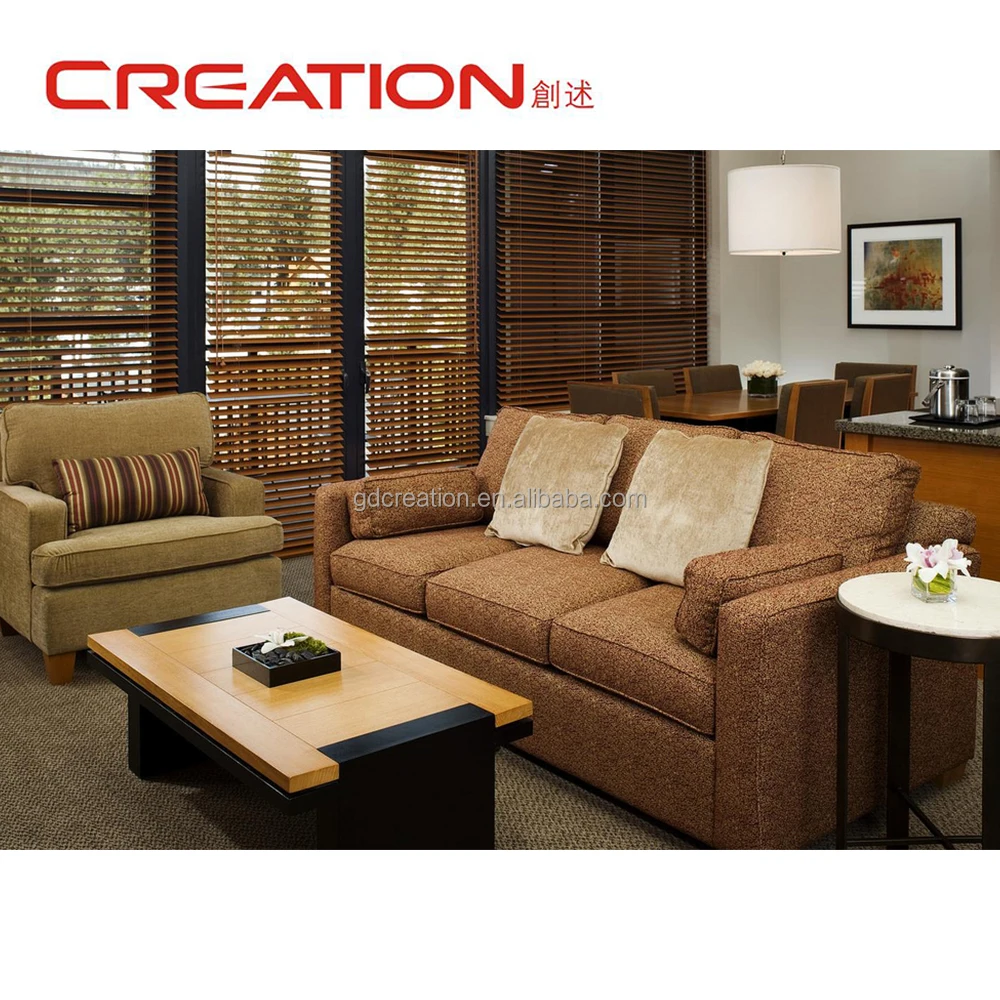 Simple best western hotel furniture leather sofa