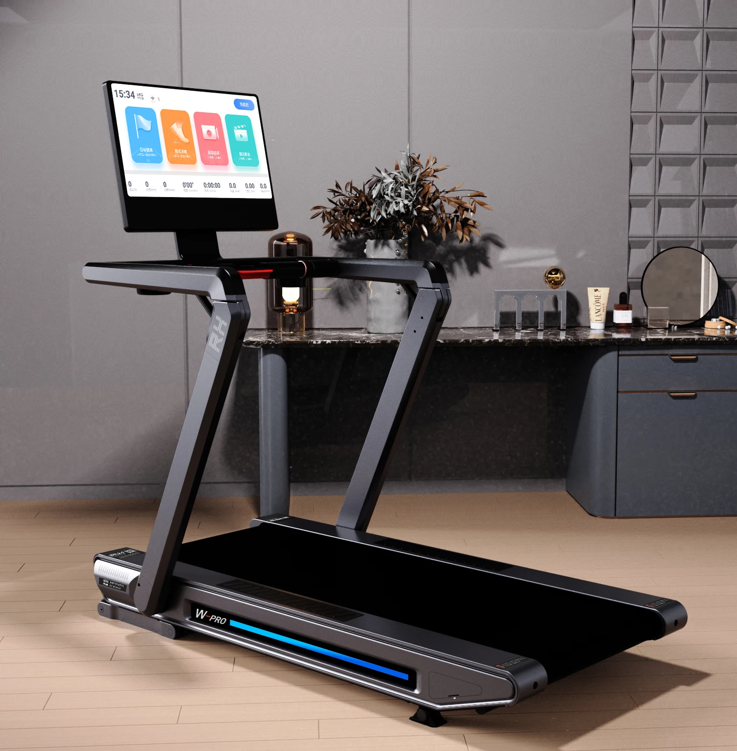 RH Smart APP Folding Treadmill Home Gym Equipment Running Machine For Home Use