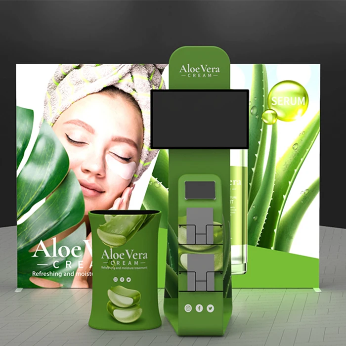 custom 10*10ft SEG exhibit stand backlit trade show exhibition booth light box