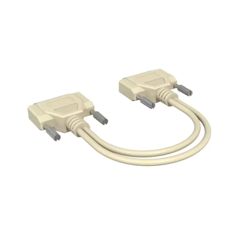 DB 25 Cable Male Extension Straight Through 25 Pin RS232 Serial Null Modem Cable Compatible Devices Computer TV Electronic