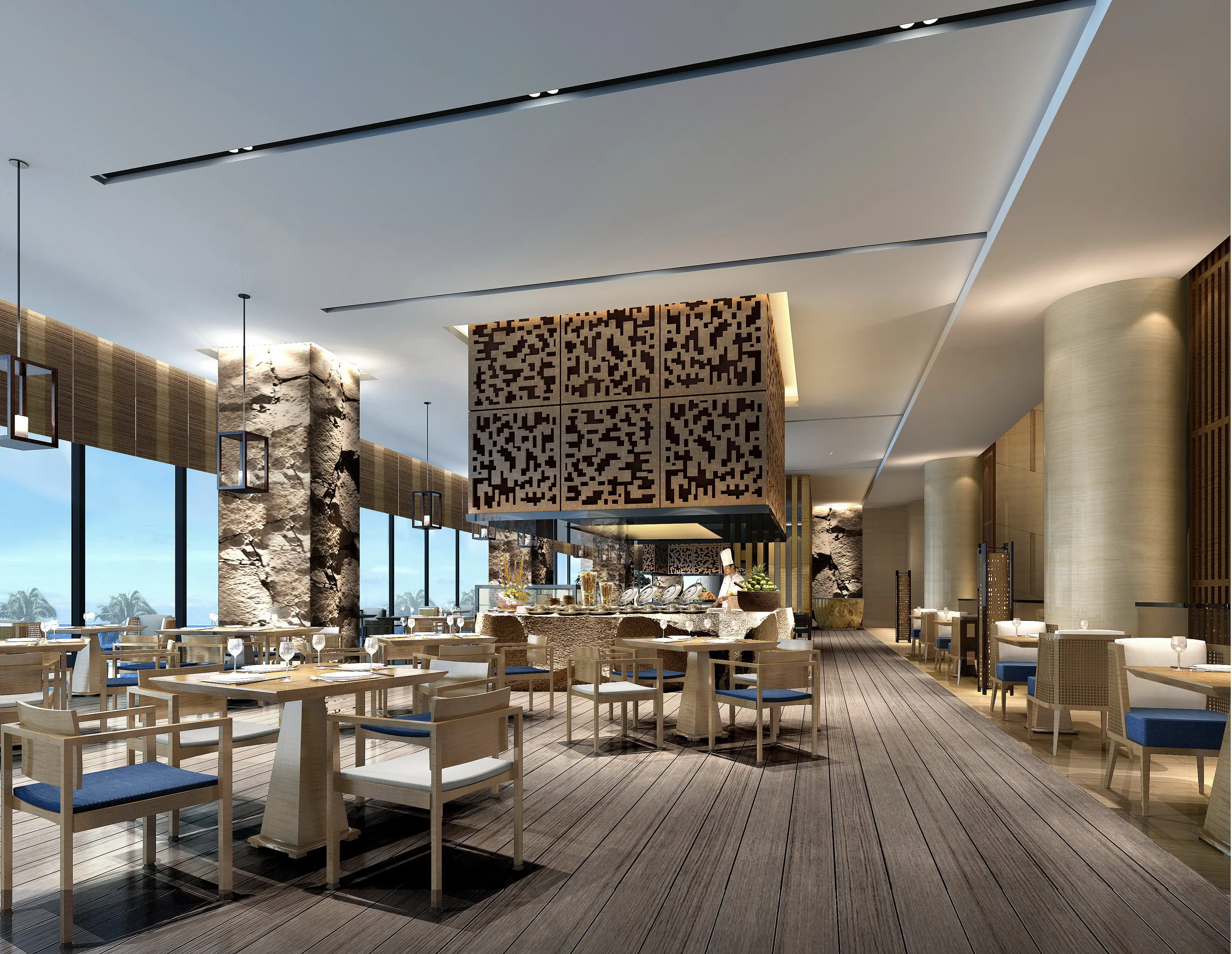 Commercial guangdong customized solid wood 5-star hotel other hotels furniture lobby sets hotel furniture