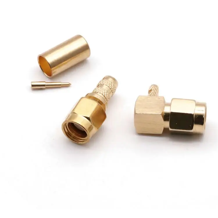 Connector TRL Series  Female Bulkhead RF Connector Terminal PCB Mount Gold Plated SMA-KYHD9