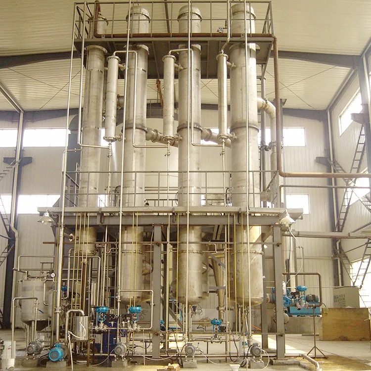 Customized Three Effect Falling Film Evaporator Chemical pharmaceutical industry vacuum  falling-film evaporator with good price