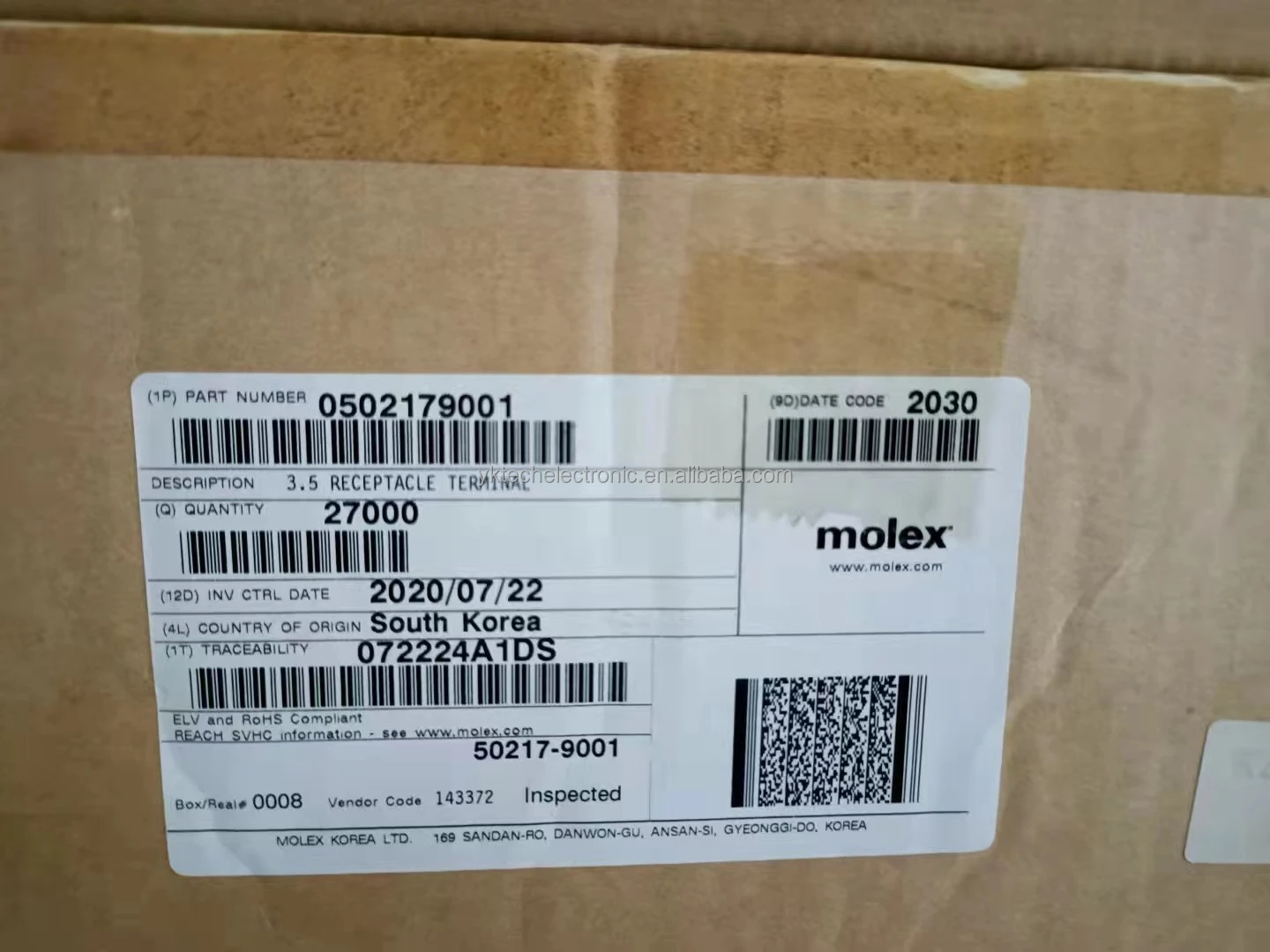 500618100 CONNECTOR BOARD-IN 28-32AWG CRIMP TIN Rectangular Connector Contacts Terminals