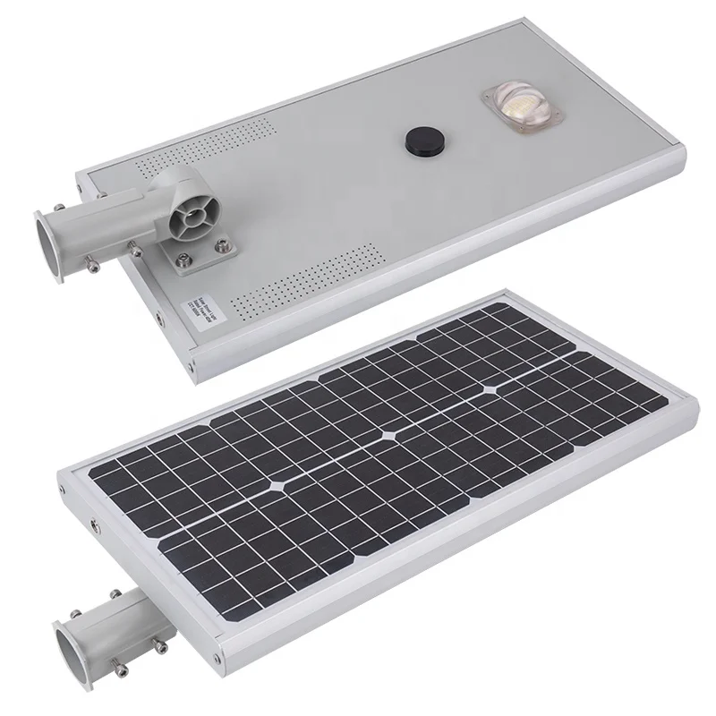 Direction adjustable aluminum 40w integrated solar led street light with pole 6m