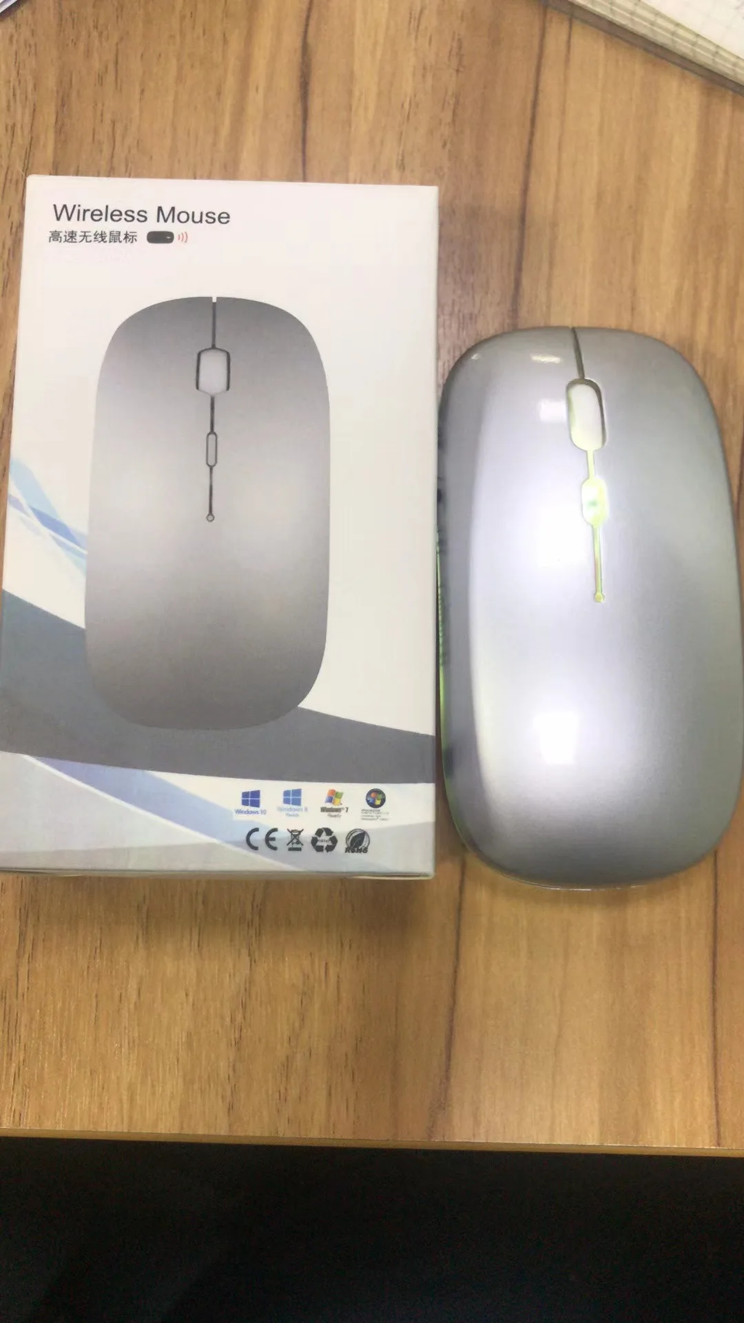 Rechargeable LED RGB 2.4Ghz Wireless Mouse Rechargeable Color Gaming Mouse