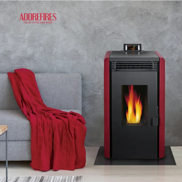 Adorefires Auto Ignition Pellet Stove Modern Freestanding Cheap Wood Pellet Stove with Water Heater