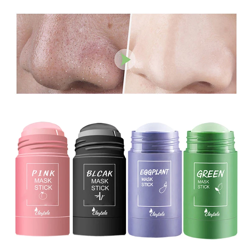 OEM/ODM SkinCare Organic Avocado Turmeric Dead Sea Mud Anti Acne Whitening Moisturizing Green Tea Rose Pink Face Clay Mask Stick