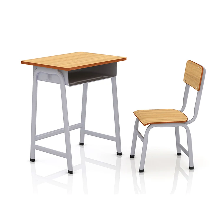 Cheap Wooden School Single Table Chairs for Wholesale
