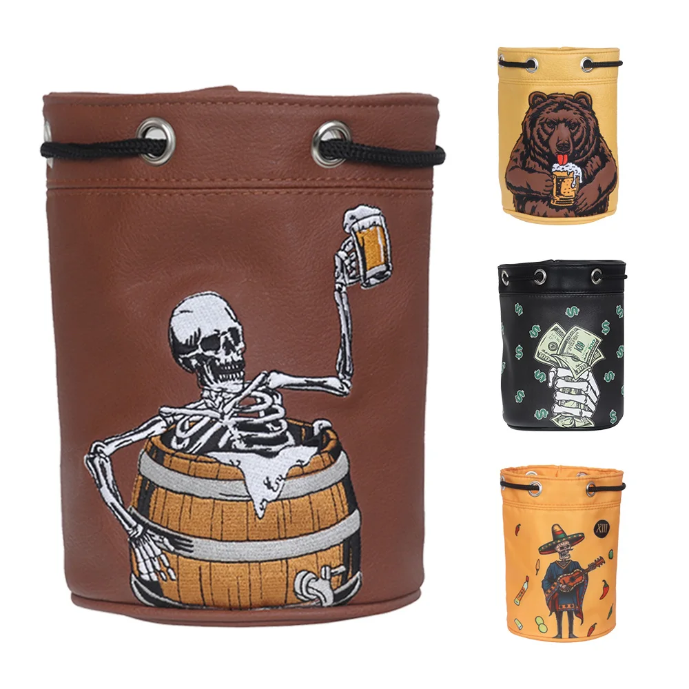 Factory Price Golf Accessories Custom Logo Golf Ball Bag Golf Pouch Storage Case  Pouch Bags