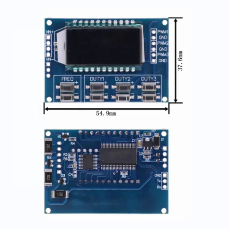 3 PWM signal generator with digital display