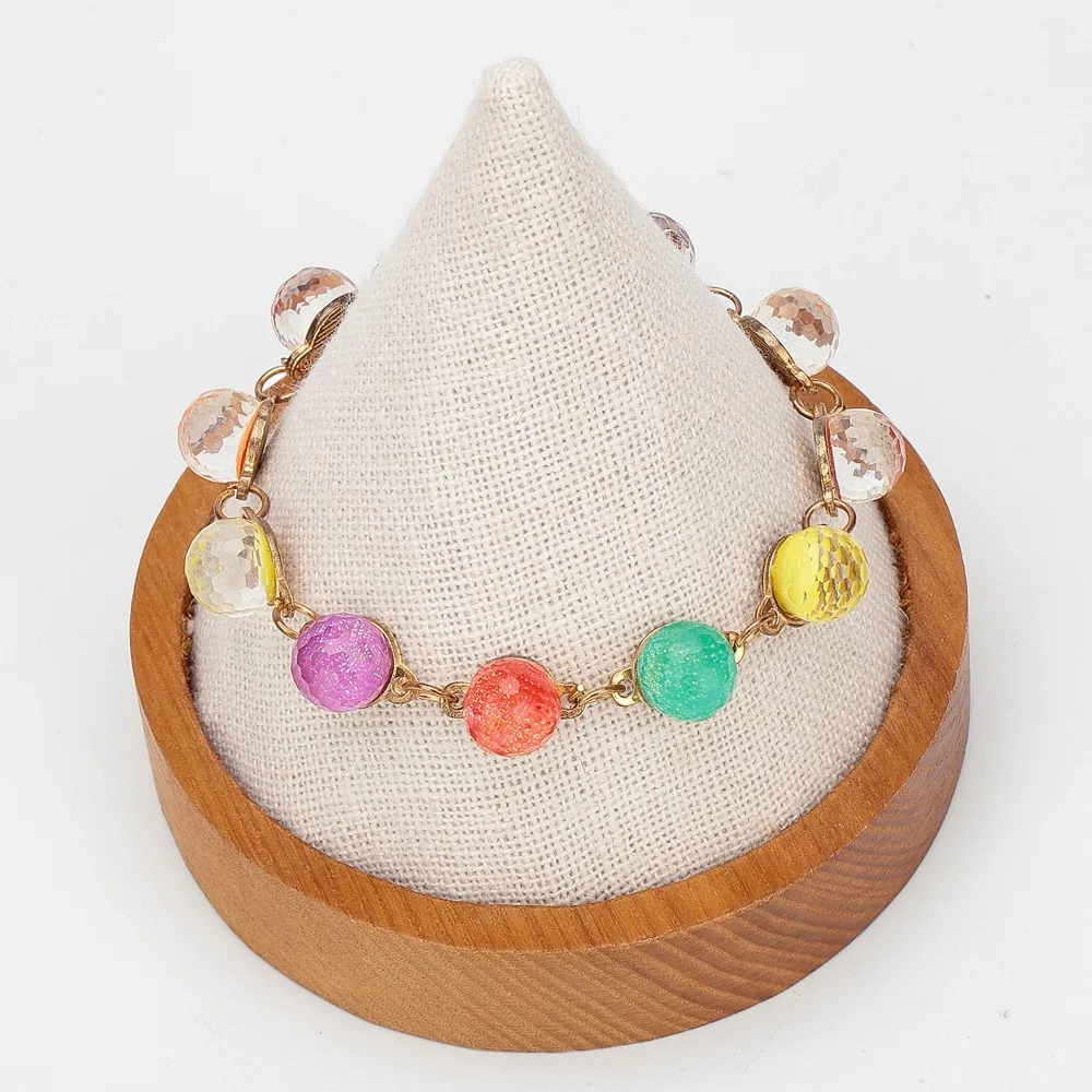 2022 Luxury store showcase Factory Customized Wood Jewelry Rings bracelet Display Stand of Cone Design