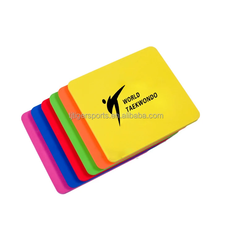 New arrival hotsale custom logo Martial arts reusable TKD EVA material taekwondo karate judo kung fu breaking board