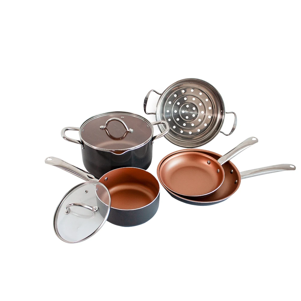 Горячая продажа высококачественный алюминиевый набор посуды gold coast