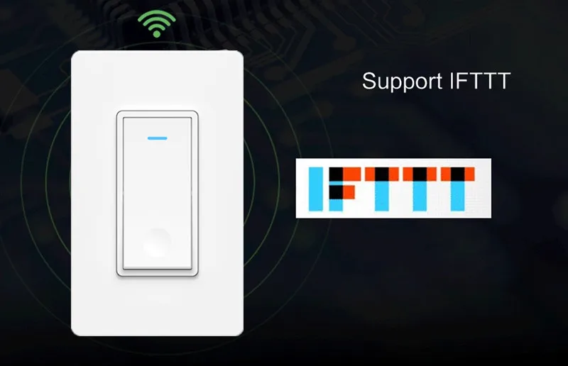 Американский Стандарт Wifi сенсорные выключатели света Поддержка IFTTT Smart Life