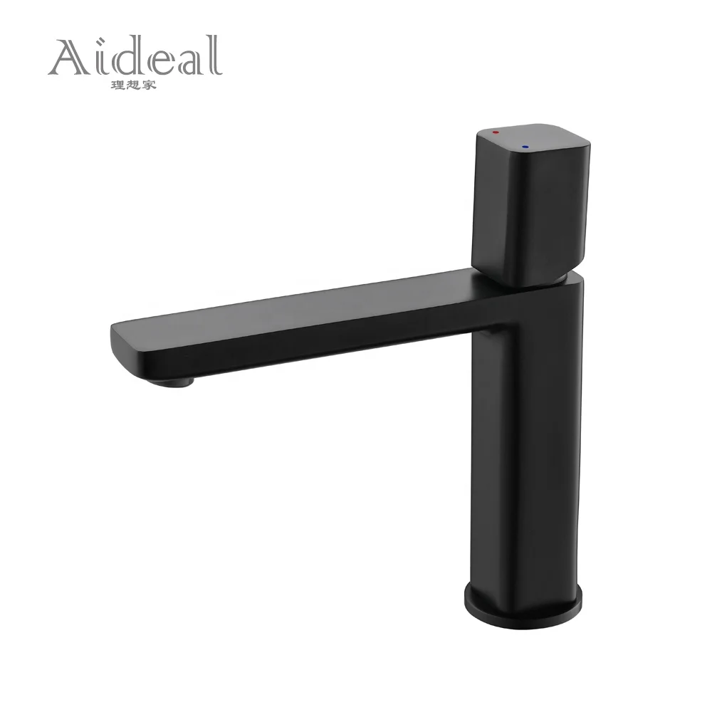 Modern Matte Black Bathroom Taps Brass Wash Basin Faucet Sanitary Ware Bathroom Sink Basin Water Faucet