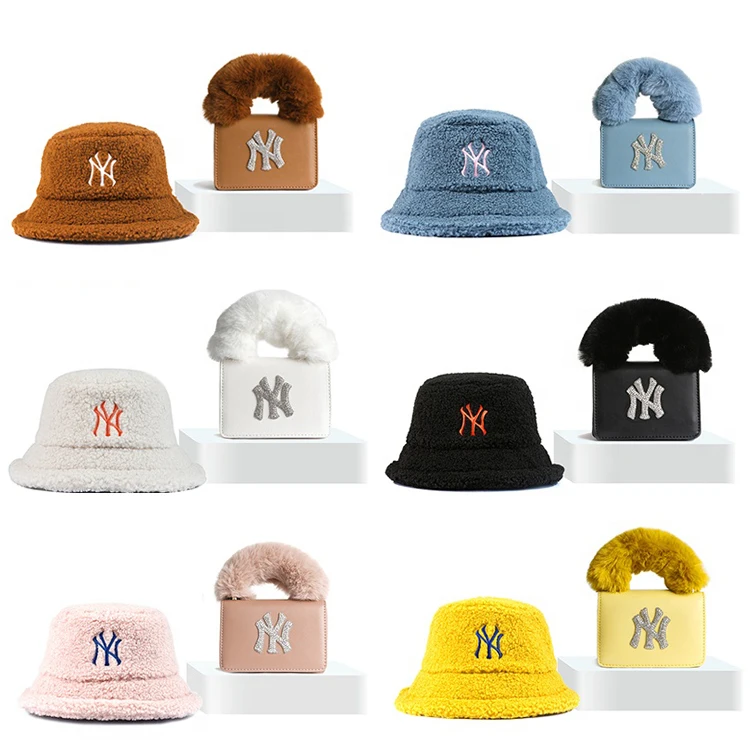
Sac A Main Femme Luxury Fashion Designer Brand My Bag Women Handbags New York Ny Fur Bucket Hat And Purse Set 