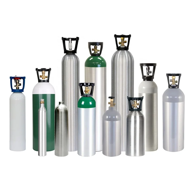 Dot cylinders 2.5lbs 5lbs 10lbs 15 Lbs 20 lb CO2 gas tank/cylinder New Aluminum Cylinder with Cga320 Valve