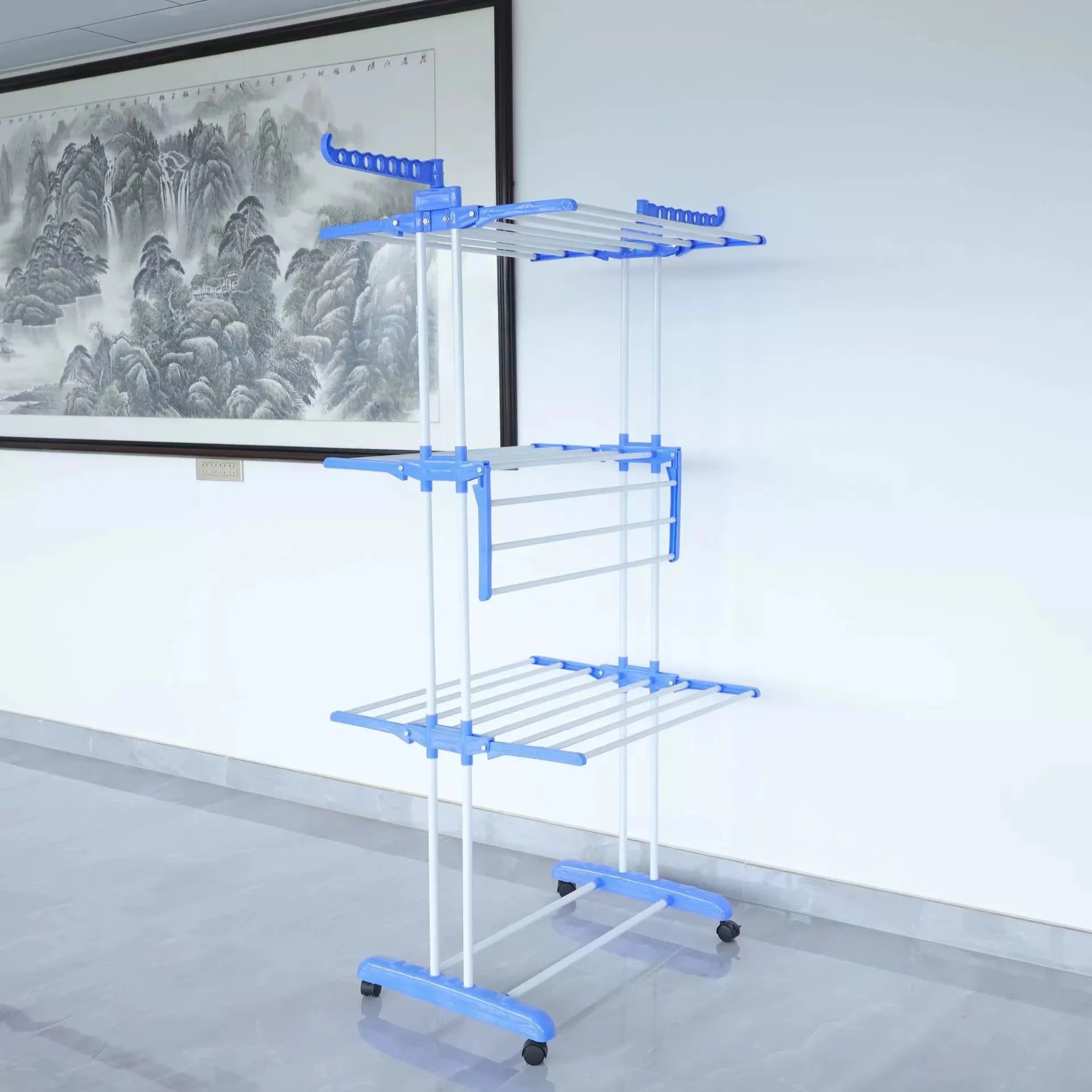 3 Tier Stainless Steel Laundry Garment Wholesale Children Clothes Rack Dryer