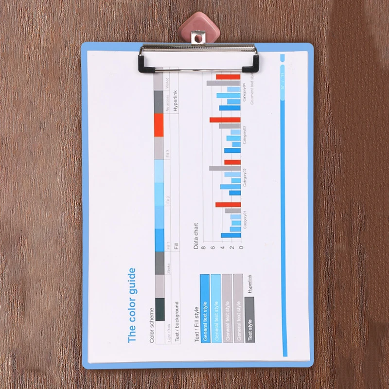 Custom Logo Design Clear Writing Folio Plastic Foldable Clip Board A4 Office Letter Pad Paper Small Clipboard A4 Clip Board