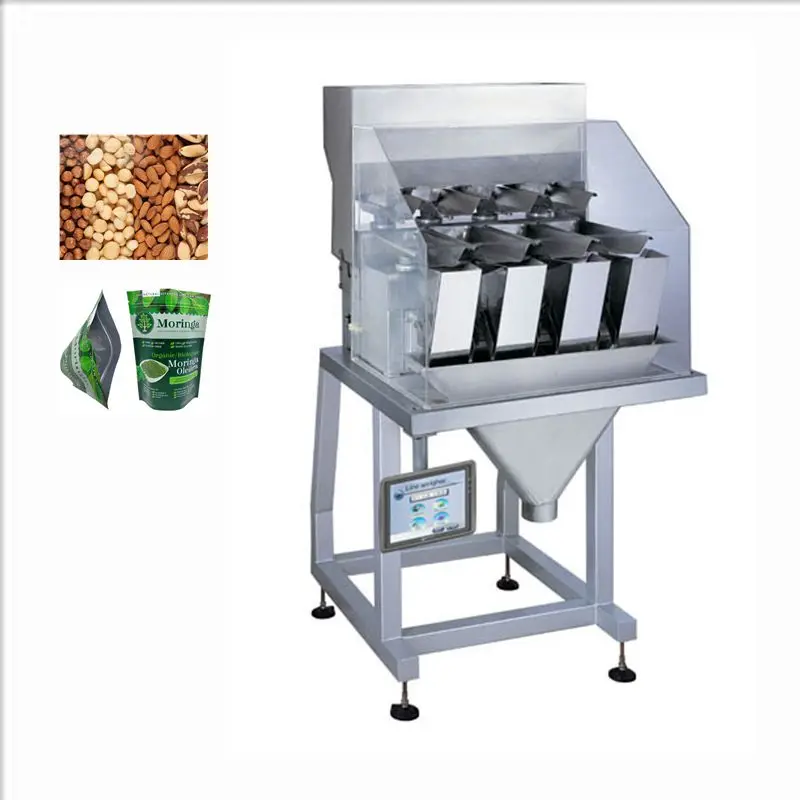 4 Heads Linear weigher beans weighing packing machine