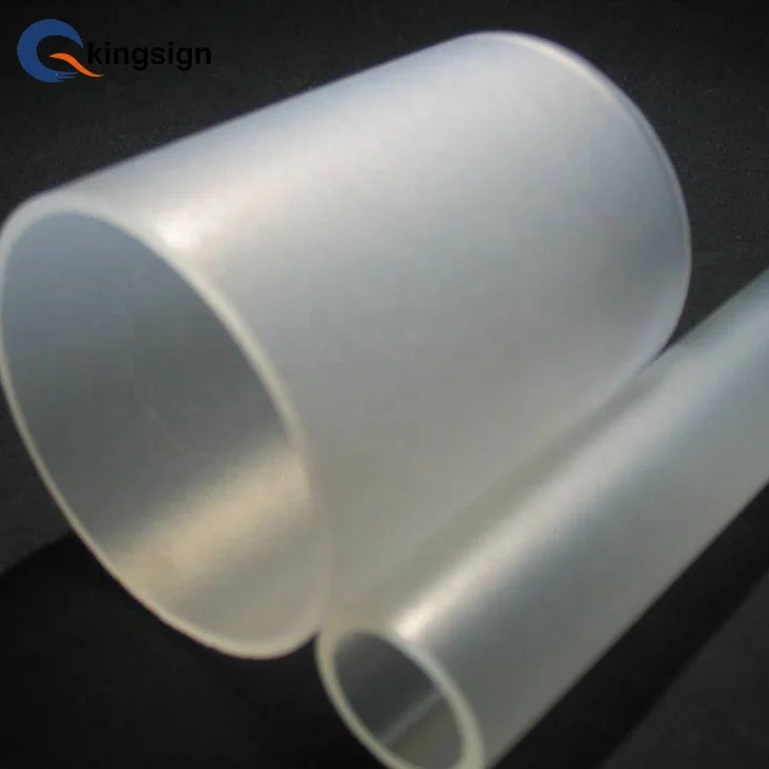 Kingsign manufacture big diameter white or frosted acrylic tube