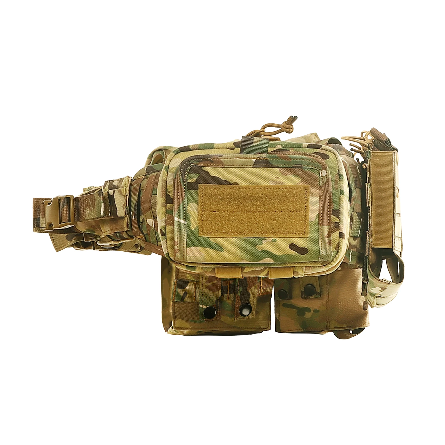 Tactical Waist Belt Adjustable Tactical Waistband Outdoor Combat Alloy Metal Buckle Tactical Belt with Tool Bag