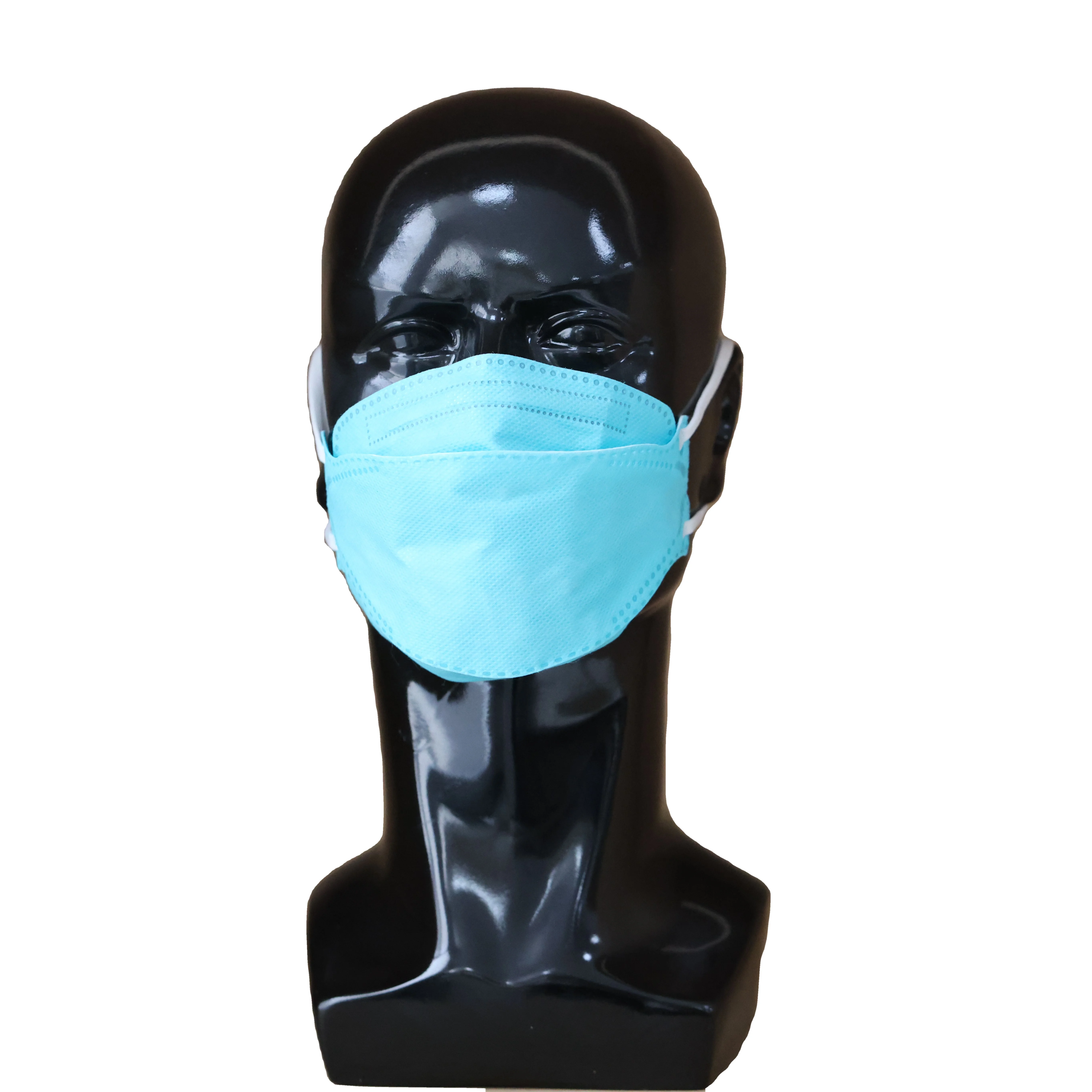 Factory Price Custom Design 3 Ply Ear Loop Fabric Facemask  Blue KN95 Masks High Protection KN95 Medical Masks