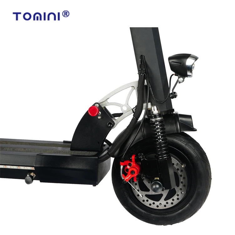 Tomini Dual motor 10 inch fat tire 60 km/h fast speed electric scooter 1000w 48v folding scooters