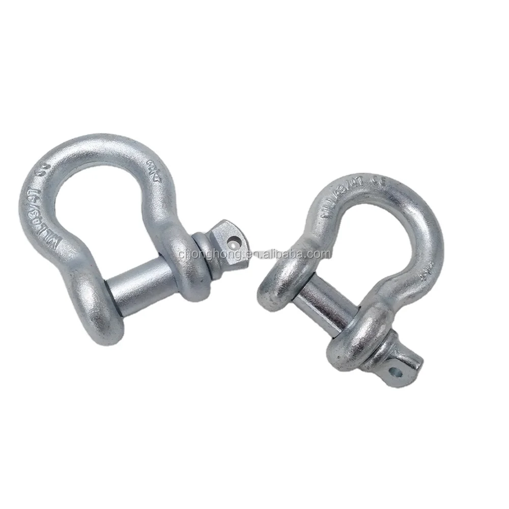 US Type G209 Standard Bow Shackle Electro Galvanized Anchor Shackle
