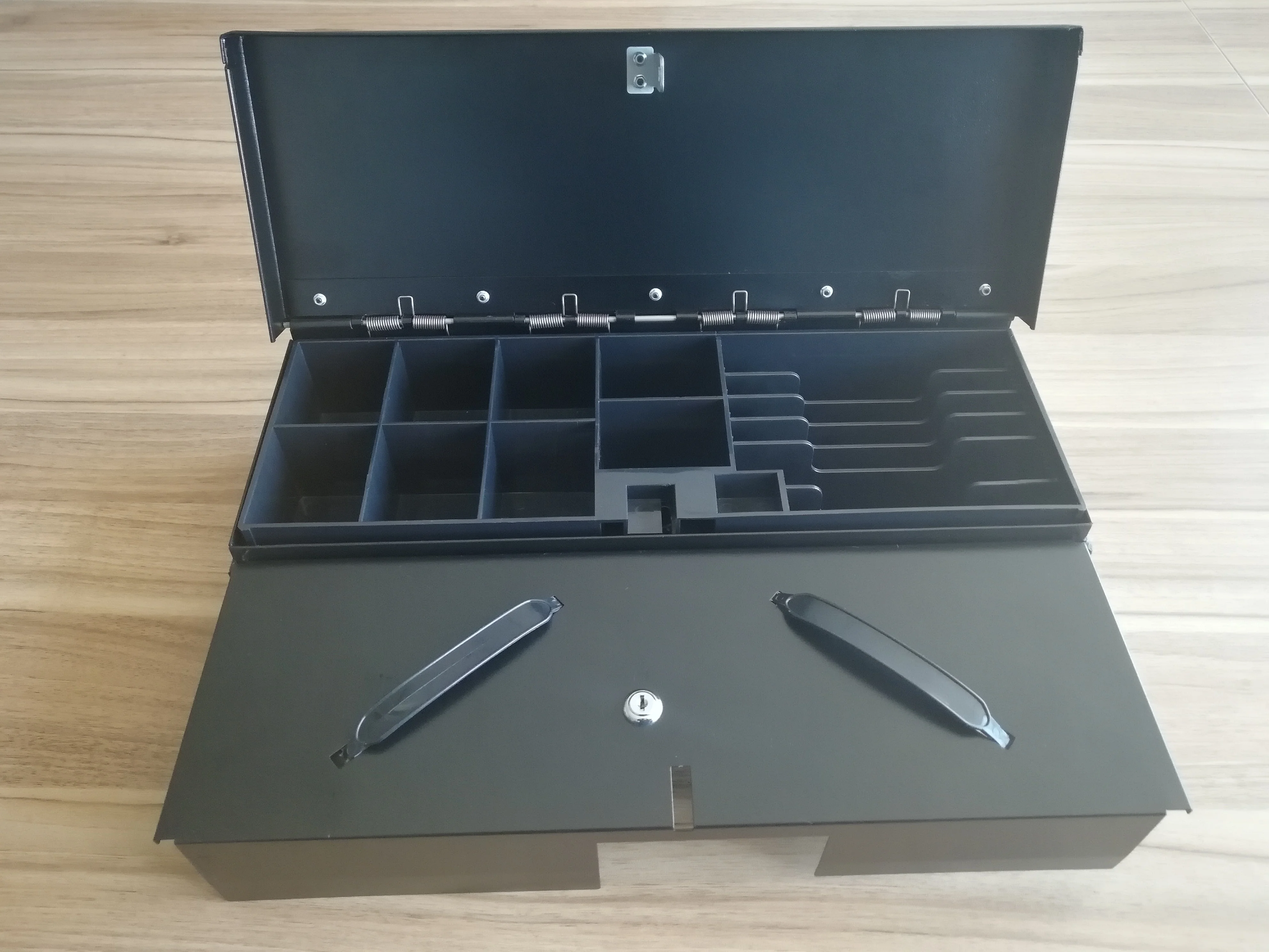 Hot Sale Durable Electronic 6 Bills 8 Adjustable Coins 460 mm POS Flip Top Cash Register Drawer