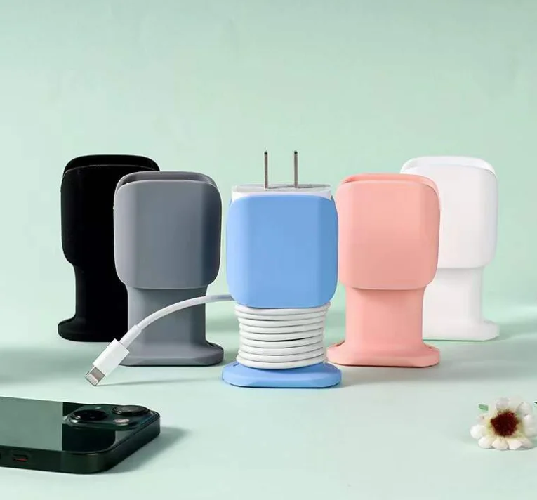 YDS Cable Holder Clips Cable Management Cord Organizer Clips Silicone Charger Organizers for Desktop