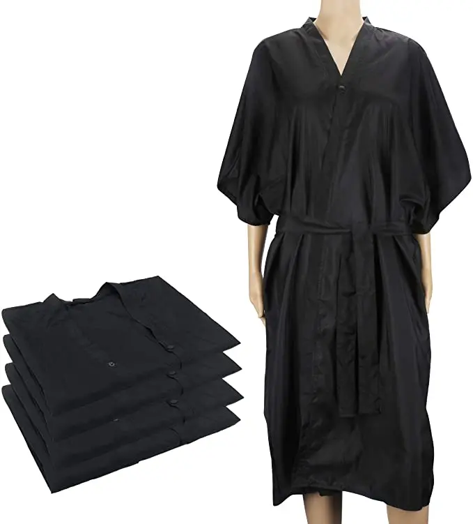 Spa Massage Client Gown Long Salon Kimono Client Lounge Robe Smock Dress Casual Woven Medical Uniforms Lab Coat Surgical Uniform