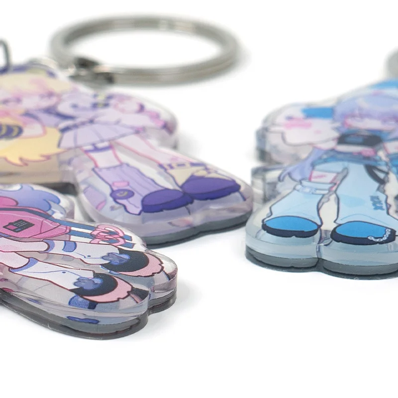 Vograce Luxurious Personalized Custom Irregular Mirror Charms Small Acrylic Mirror Keychain