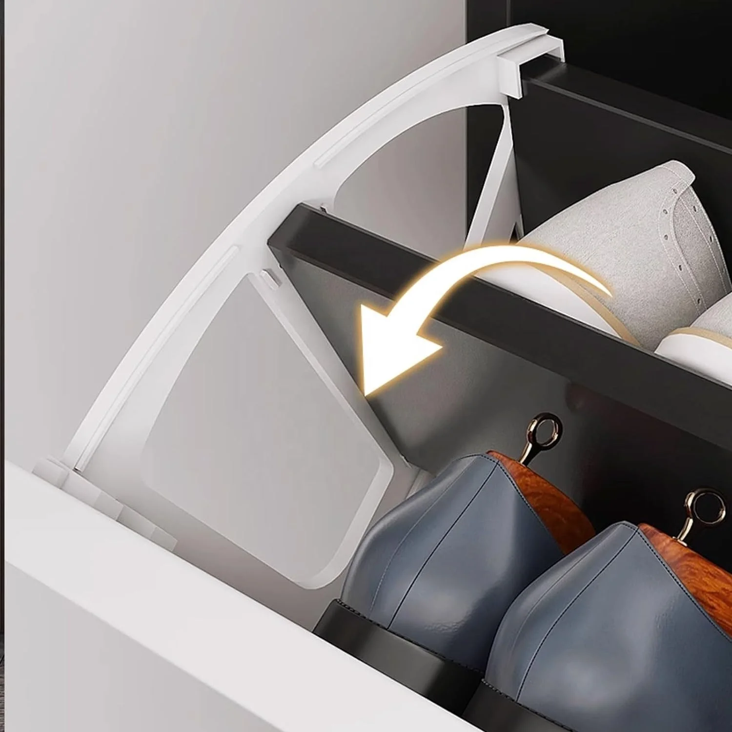 Living Room Furniture White Wood Classic Storage Furniture Cheap Living Room Shoe Cabinet