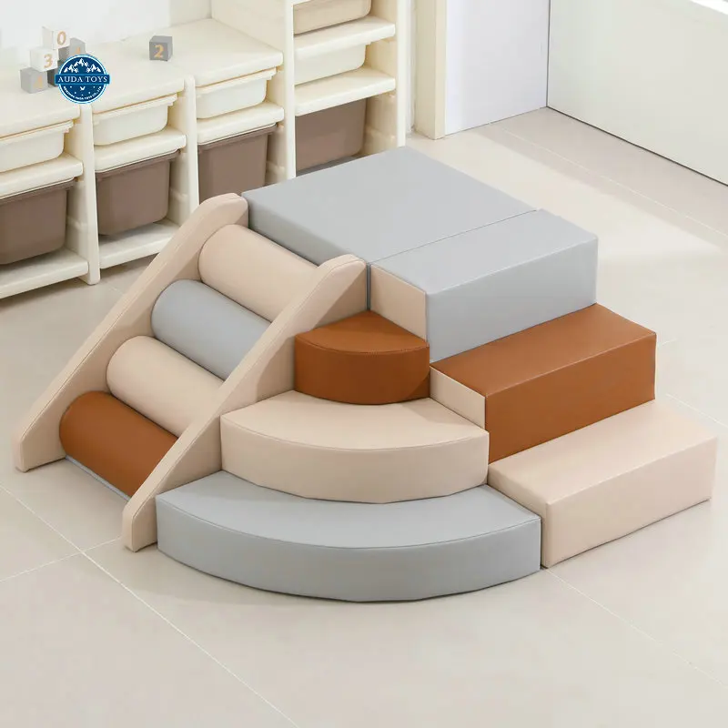 4 Pcs Neutral Indoor Mobile Gym Slide And Climbing Baby Playground