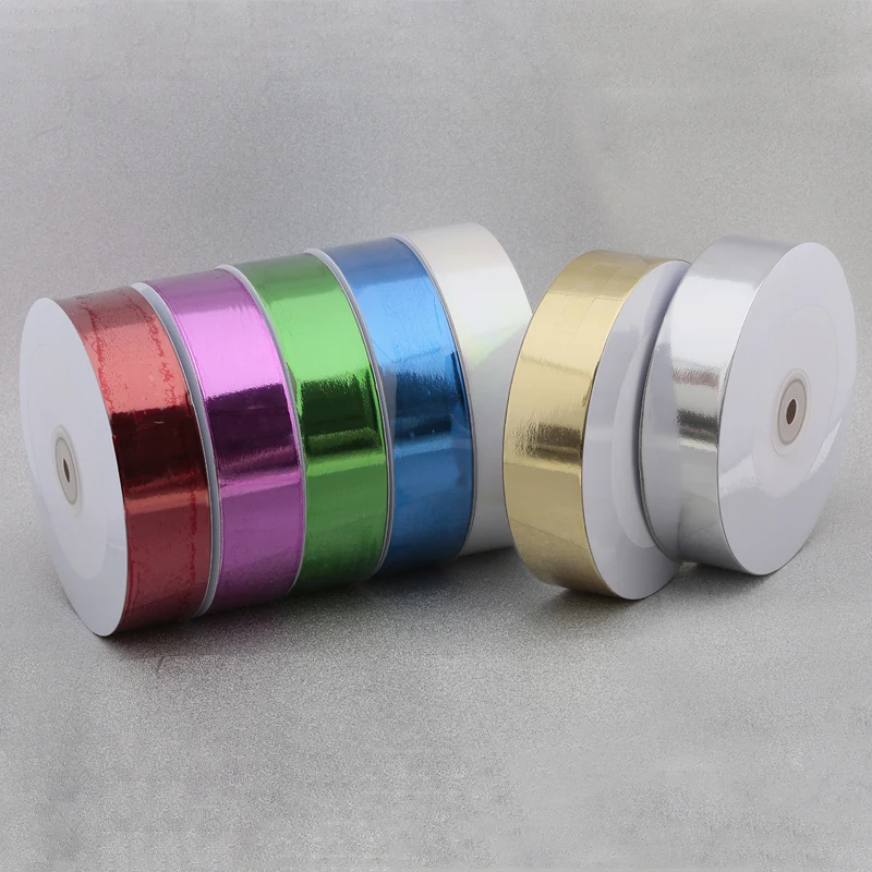 Wholesale Plastic Gift Ribbon Roll Assorted Color Gift Wrapping Ribbon Christmas Birthday Decoration Packing Ribbon