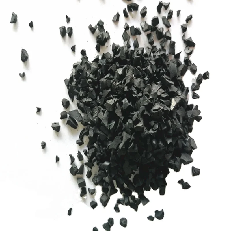 Elastic Recycled EPDM granules SBR black color rubber granules