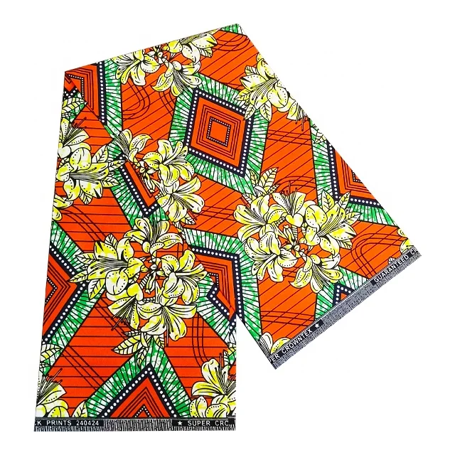 cheaper price 100% polyester African print fabric african loincloth 6y per piece