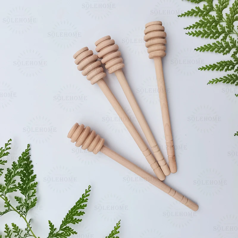 Wooden Honey Mixing Stirrer Honey Dipper Sticks Honey Comb Stick