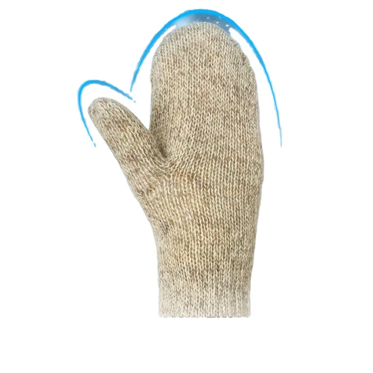 Детская шерстяная перчатка, двухслойная внешняя шерстяная подкладка, 3 м