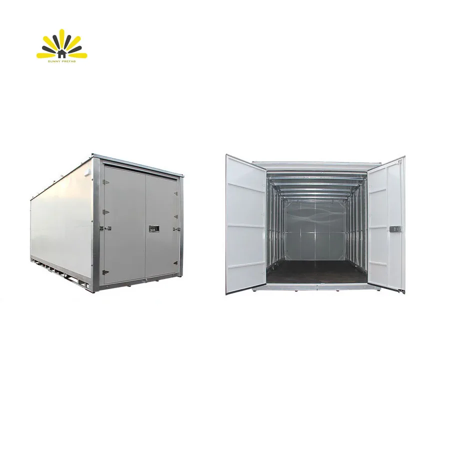 steel material welded prefab container storage self storage assemble foldable mobile container stackable  portable storage
