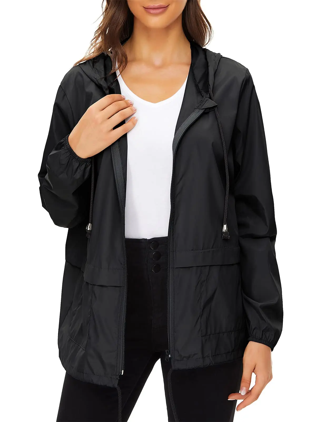 ODM OEM Waterproof Windbreaker Manufacturer Custom Women Clothing Trench Coat Windbreaker Jacket