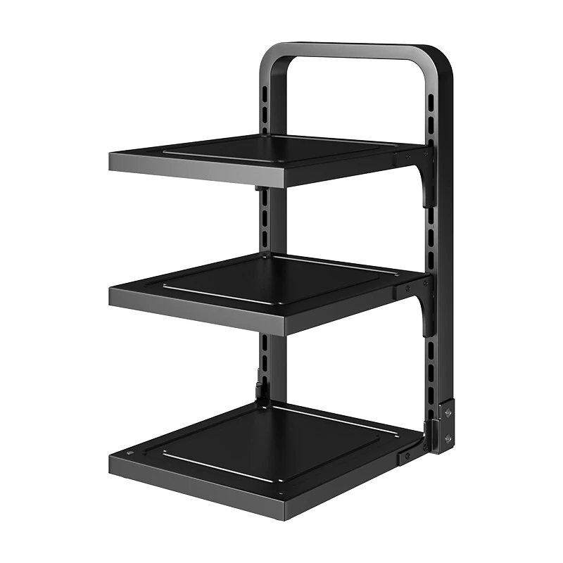 Kitchen multi-layer shelving Multi-functional household cabinets under the sink pot stovetop layered rack storage shelf